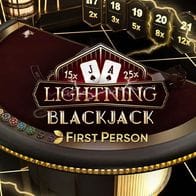 First Person Lightning Blackjack screenshot